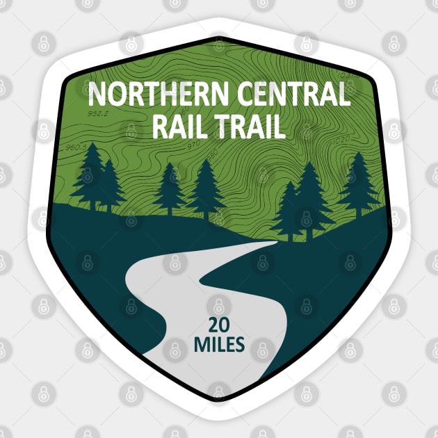 Northern Central Rail Trail Sticker by esskay1000